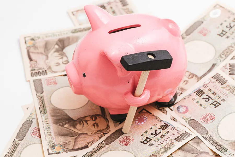 ブタの貯金箱の写真